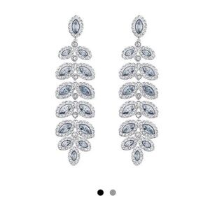 Swarovski Silver and Blue Earrings